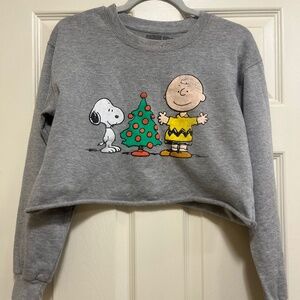 Peanuts Crop Top Xmas Sweater